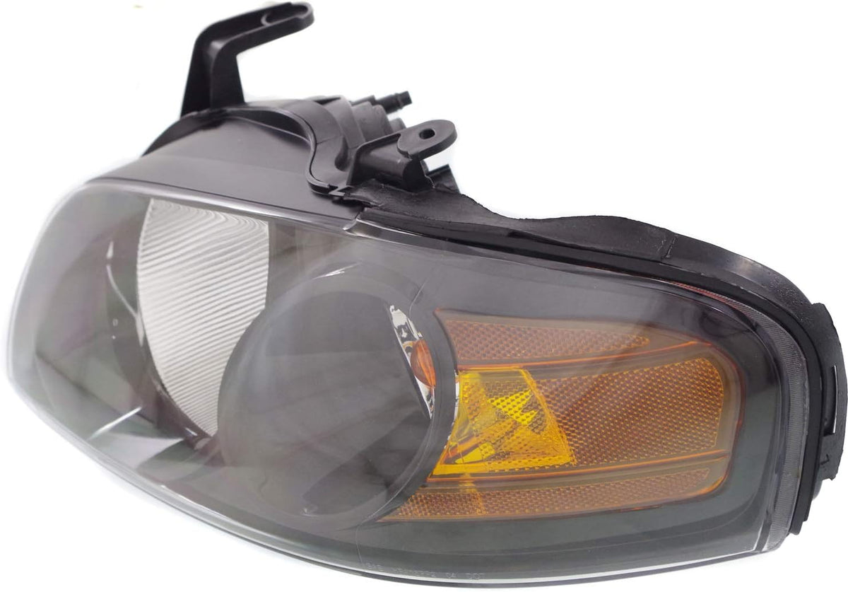 Headlight Assembly Compatible with 2004-2006 Nissan Sentra Halogen Black Driver Side Pack of 2 T24350