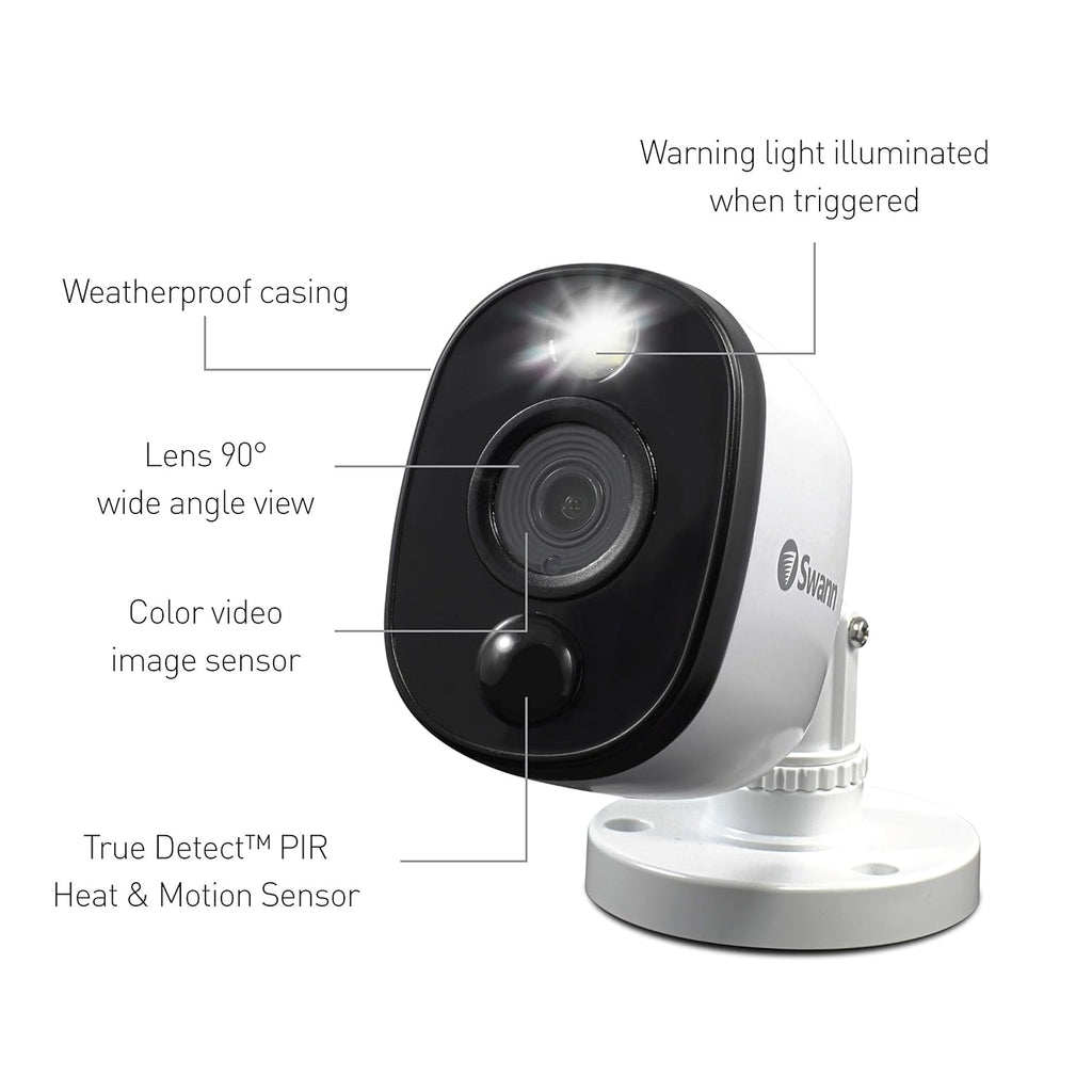 8 Channel 4 Camera Wired Security System 1080p HD DVR 1TB HDD Q195