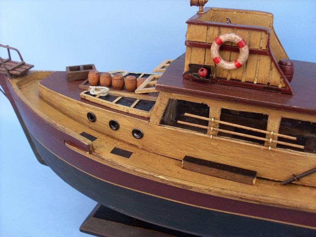 Wood Model Boat Nautical Decoration G6705
