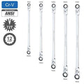 5 PC Metric Flexible Head Ratcheting Wrench Set F897176