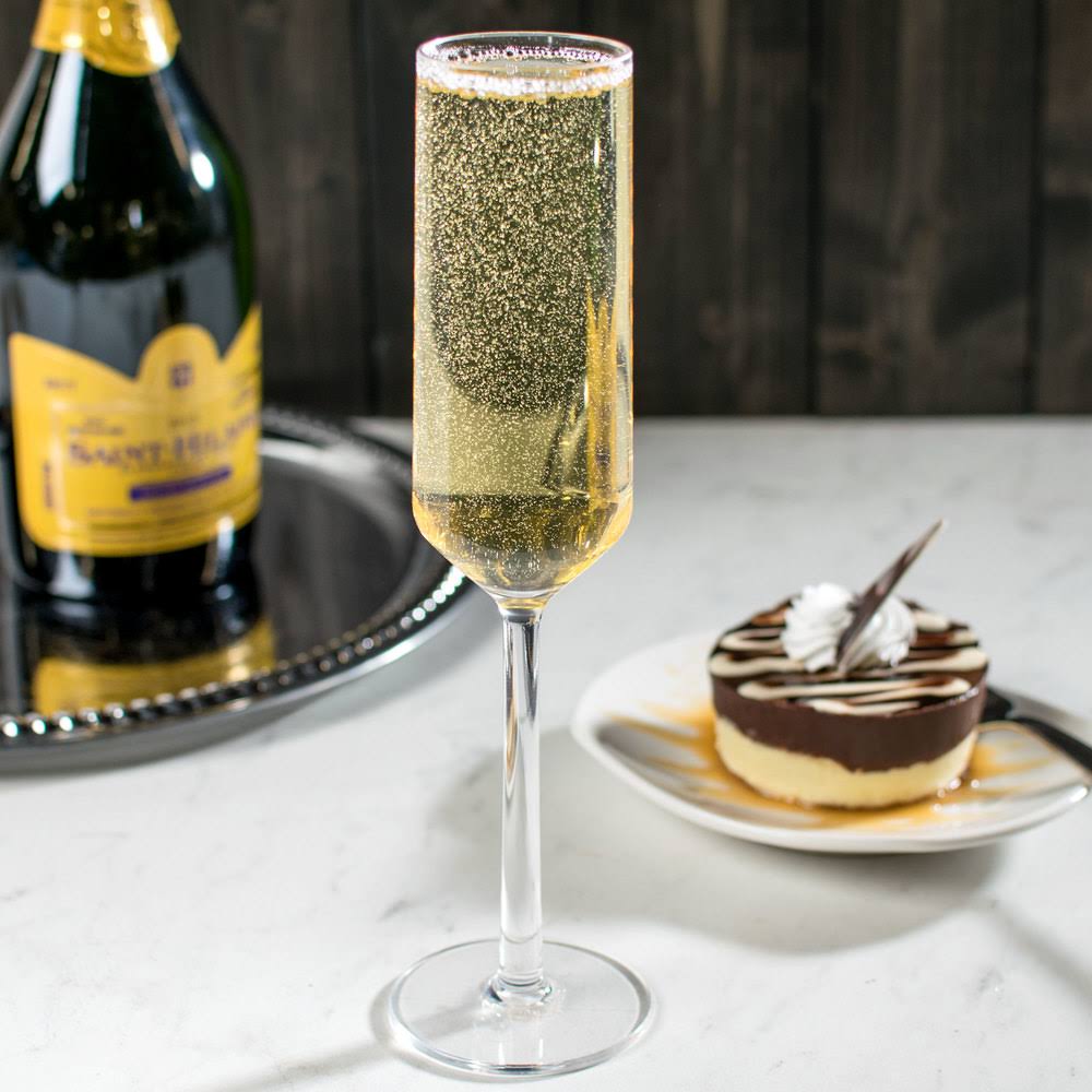 6 oz Clear Plastic Champagne Glass L319