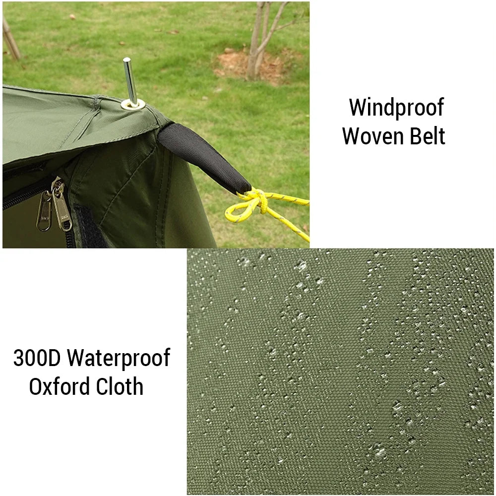 Windproof Waterproof Backpacking Tent for 1/2 Person Double Layer U5428