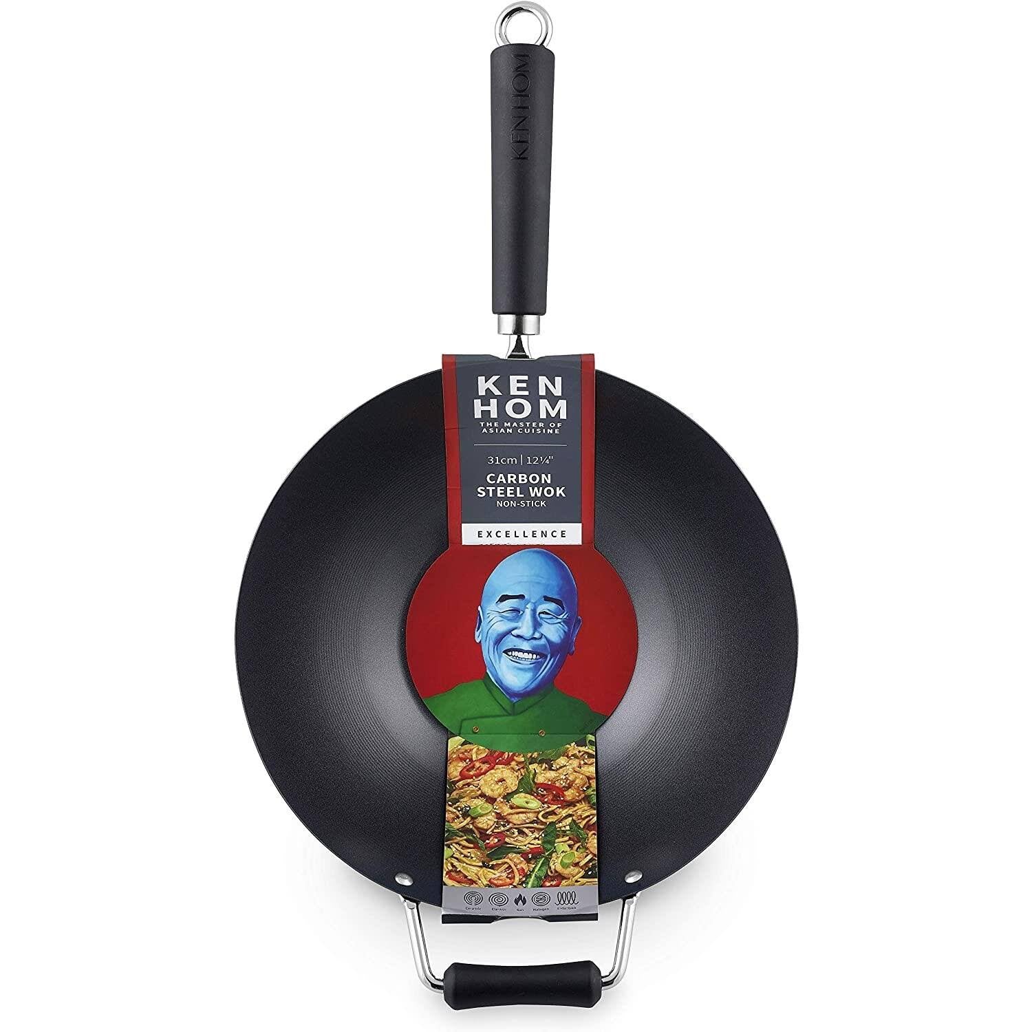 Non Stick Carbon Steel Wok 31cm A699120