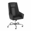 Black Leather High Back Box Chair C928