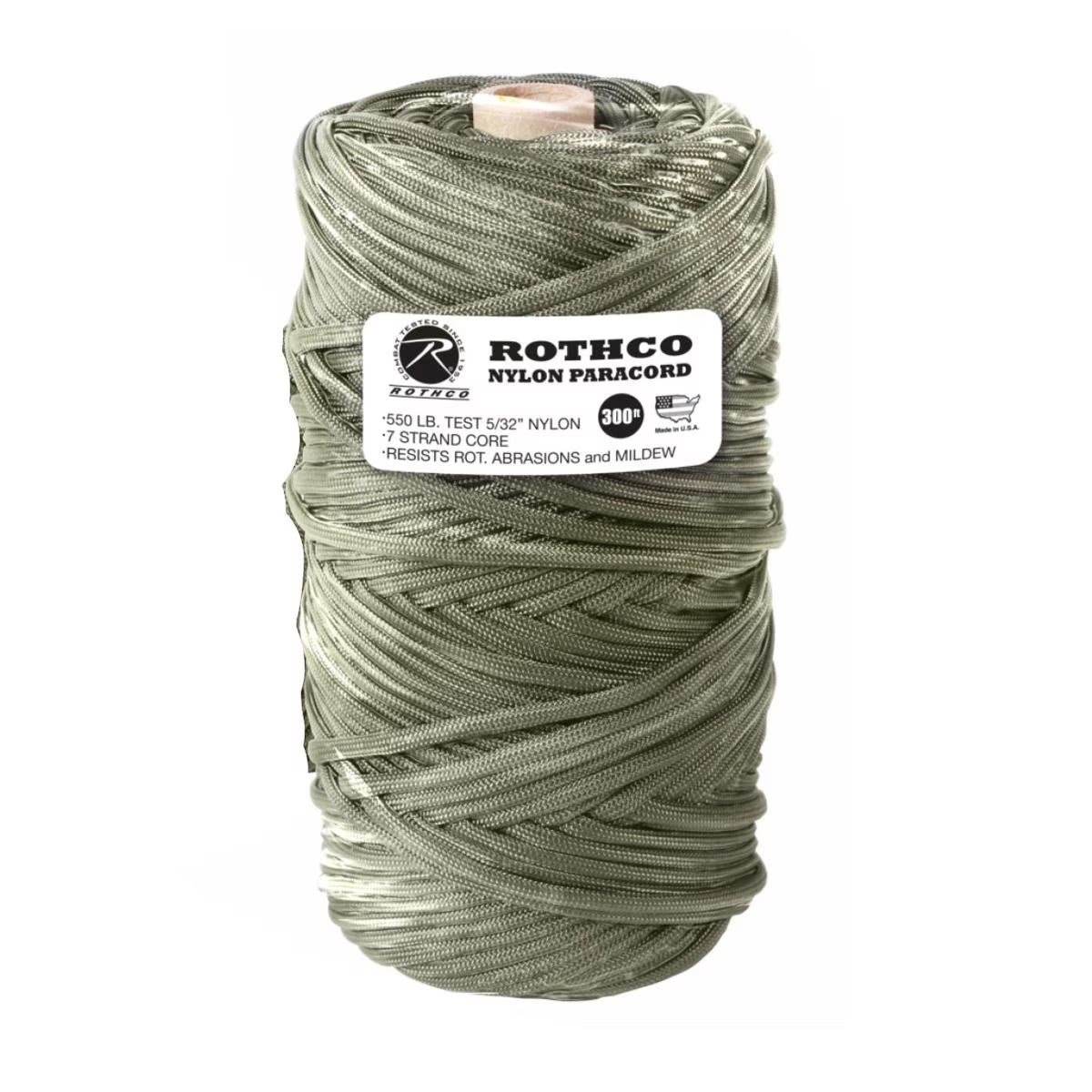 Olive Drab Nylon Paracord 300 Ft Tube R875