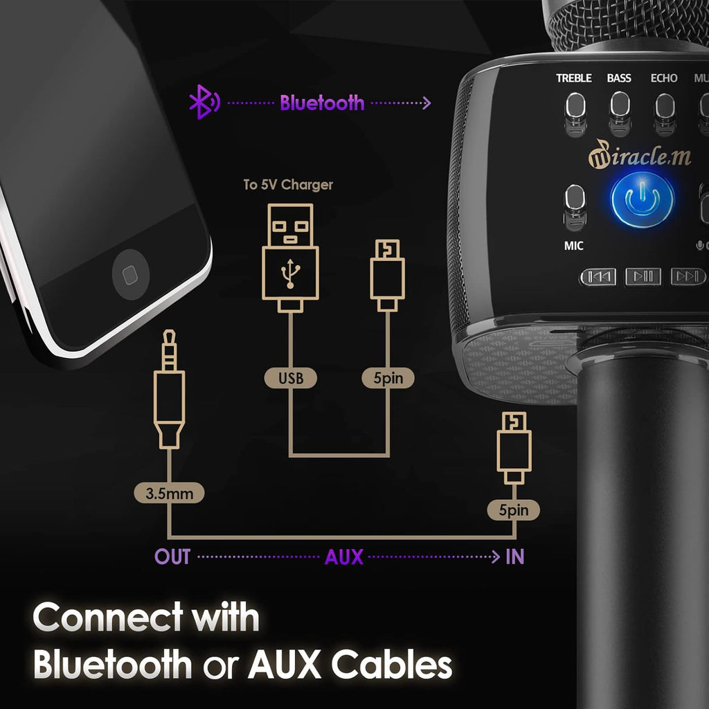 Bluetooth Karaoke Microphone with Speaker R4213