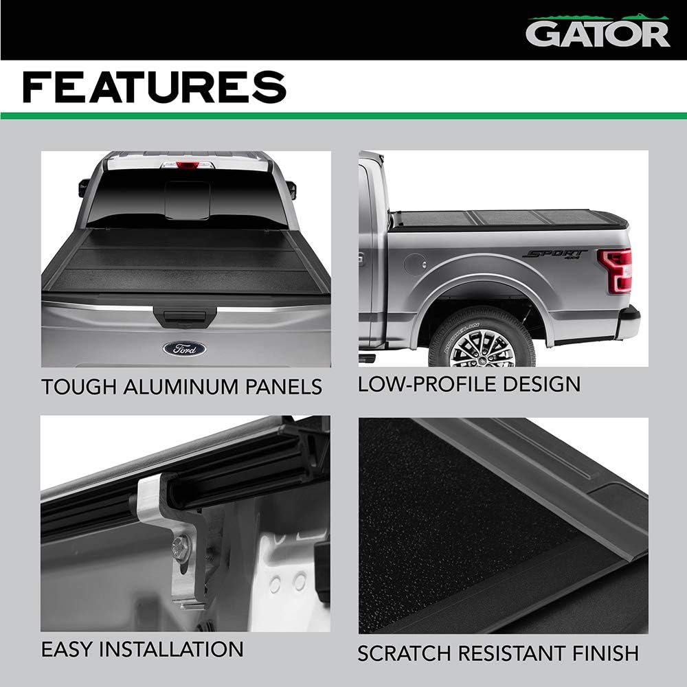 Hard Tri-Fold Truck Bed Tonneau Cover for 5' 7" Bed W1412
