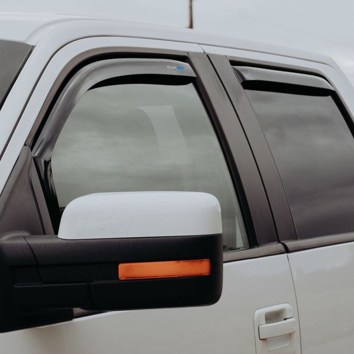 Dark Smoke In-Channel Window Deflectors 4 pcs D130