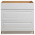 White 3-Soft Close Drawers Base Cabinet K4078