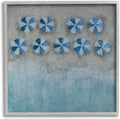 Grey Framed Wall Art, 24 x 24, Blue K68567