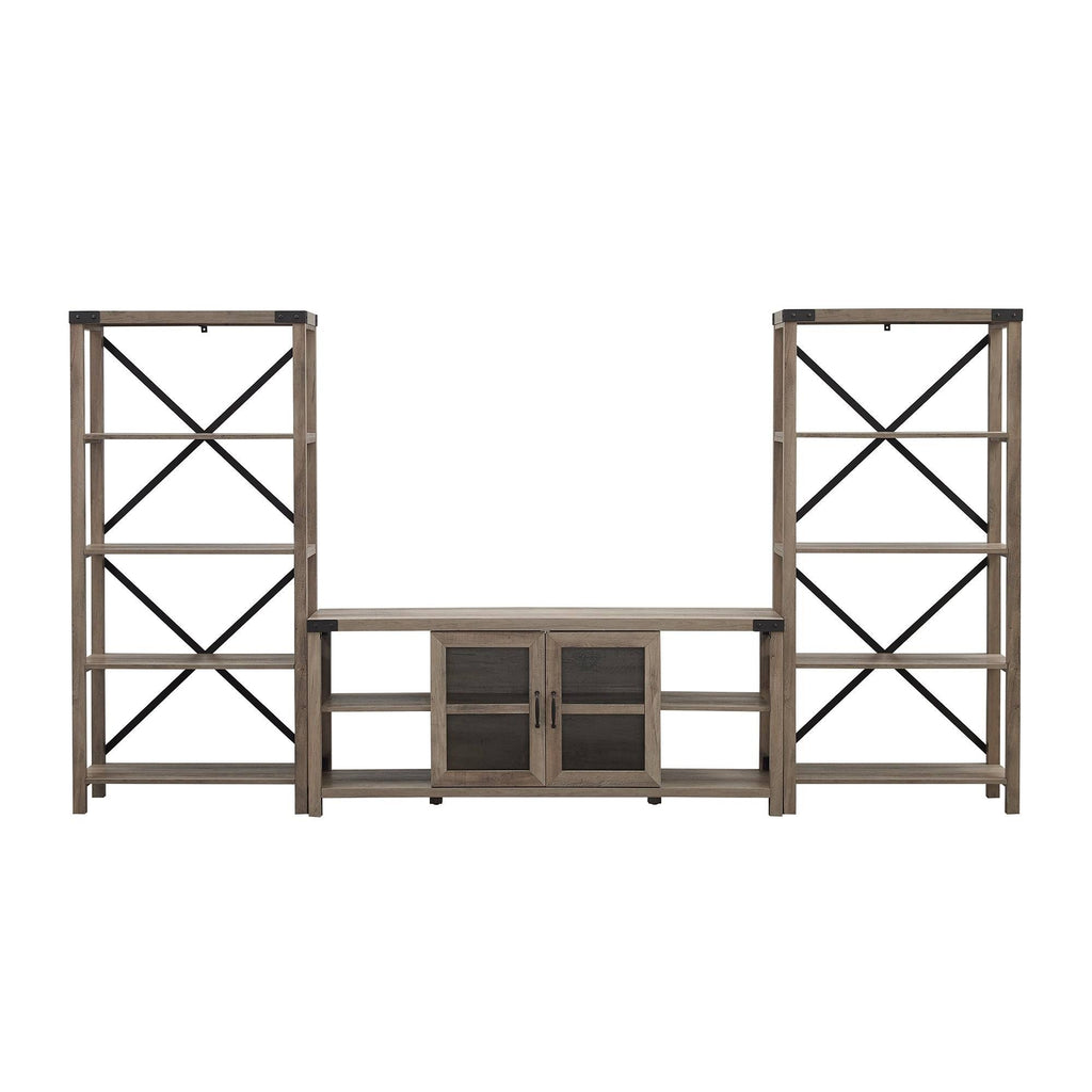 White Oak Entertainment Wall W72562