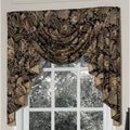 Black/Gold 3 Pc Window Valance Z3366
