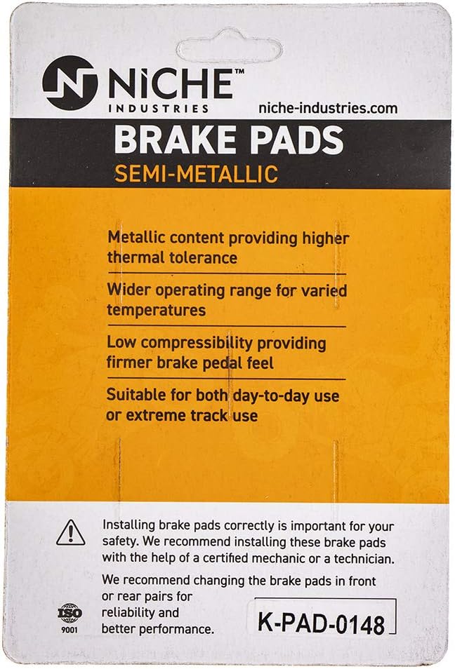 Semi-Metallic Brake Pad Set Pack of 2 Y712
