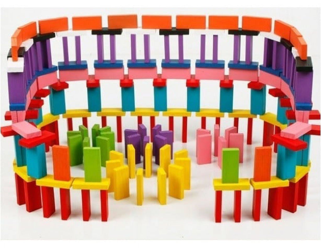 Wood Dominoes Tiles Building Blocks I4255