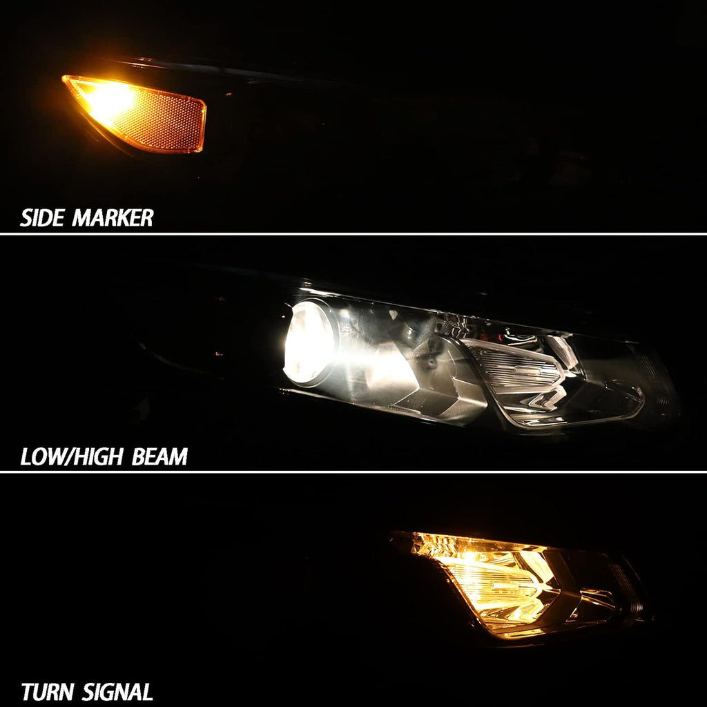 Halogen Headlights Assembly for 2016 2017 2018 Chevrolet Malibu, Passenger Side L34017