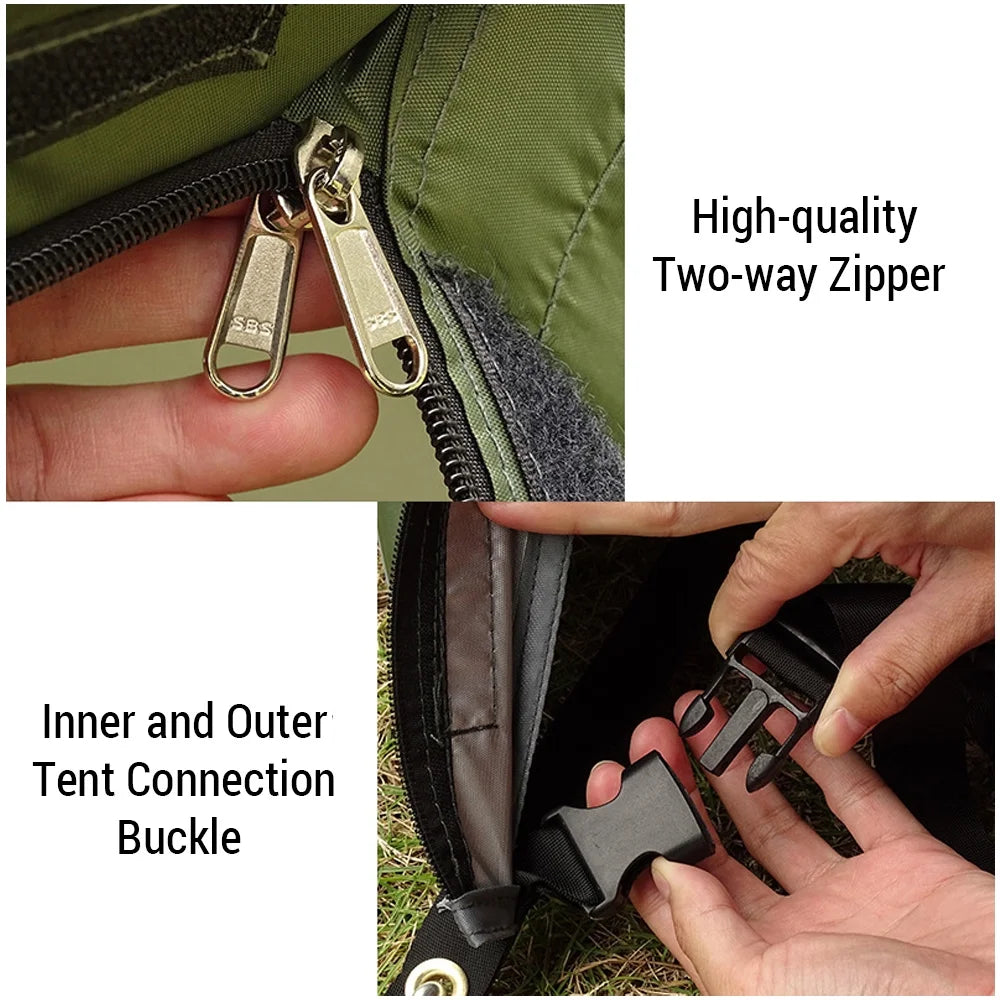 Windproof Waterproof Backpacking Tent for 1/2 Person Double Layer U5428