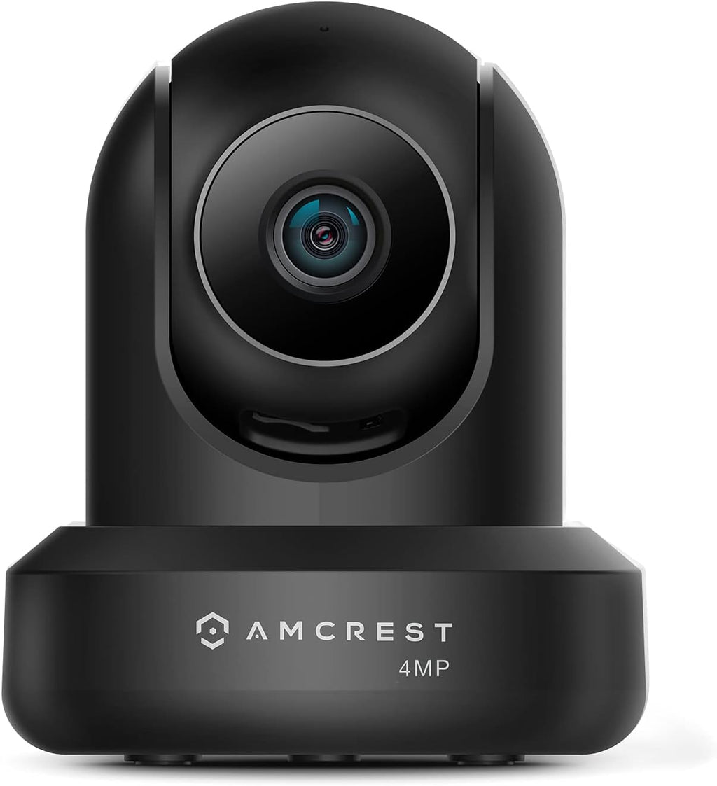 4MP Indoor WiFi Security IP Camera with Pan/Tilt, Two-Way Audio, Night Vision, White, Pack of 2 X537