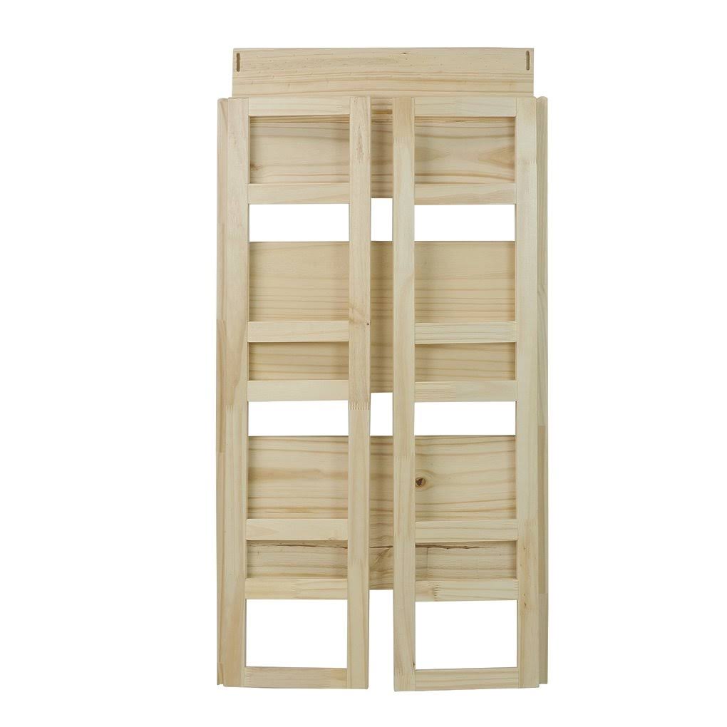 3-Shelf Folding Bookcase, Natural N10882