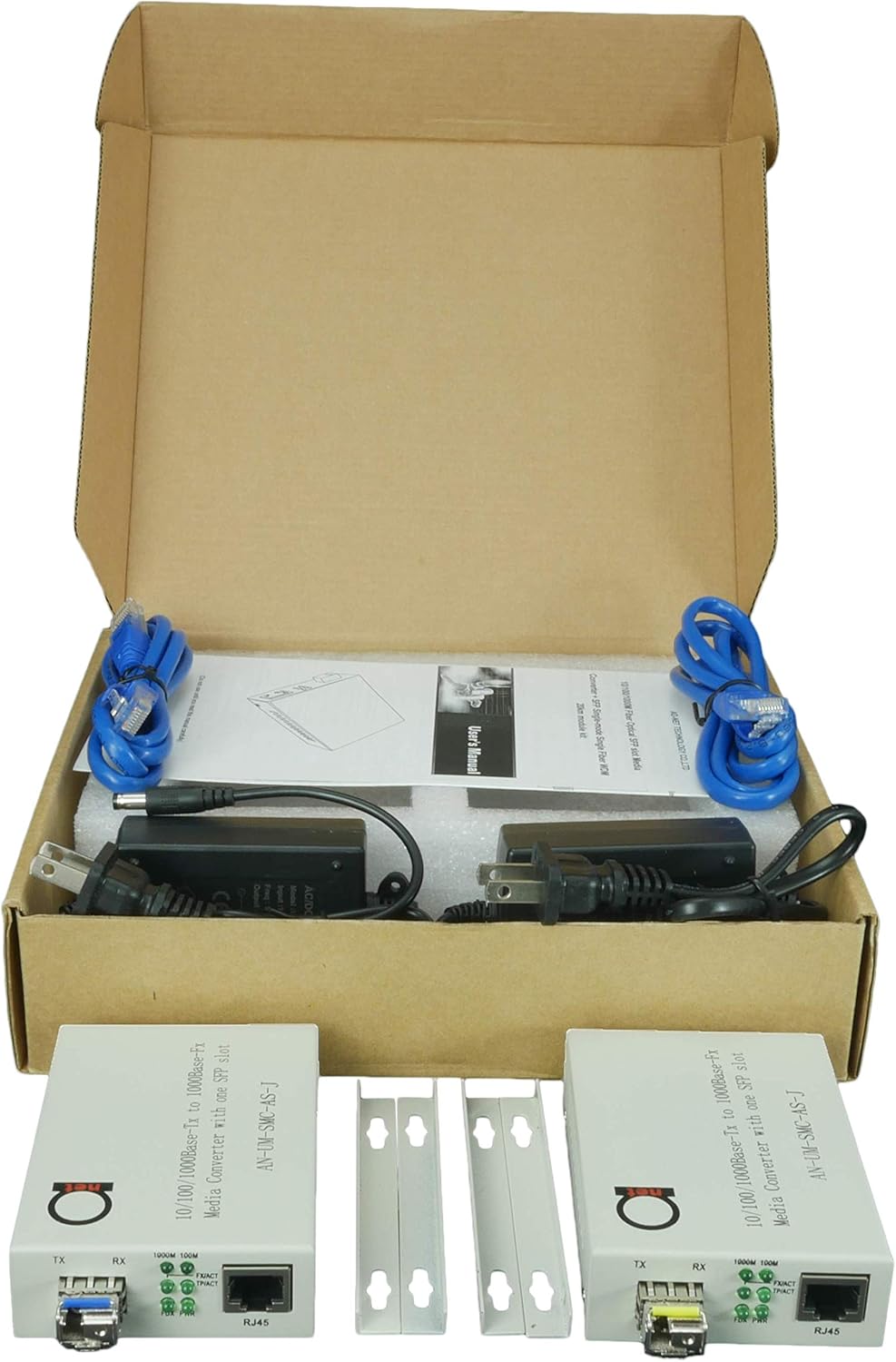 Single Mode LC WDM Single Fiber Bi-Di Gigabit Media Converter 20km to UTP Cat5e Cat6 10/100/1000 RJ-45 - 1 Pair Z608014