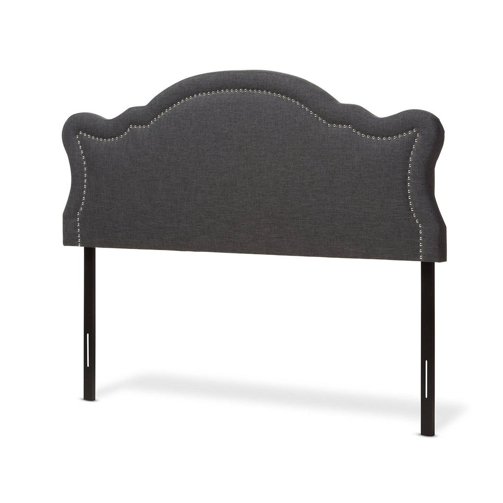 Queen Size Dark Grey Fabric Headboard G266