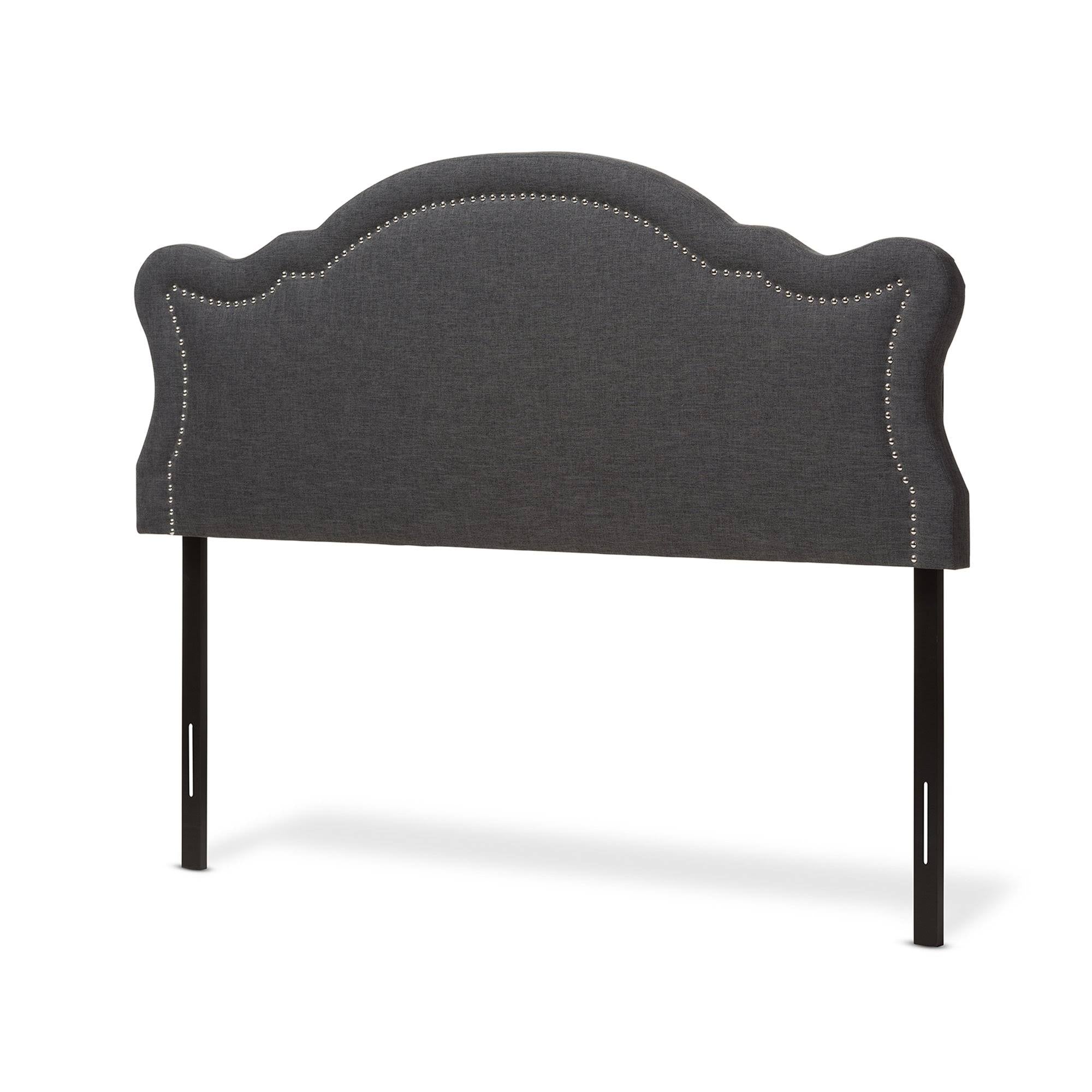 Queen Size Dark Grey Fabric Headboard G266