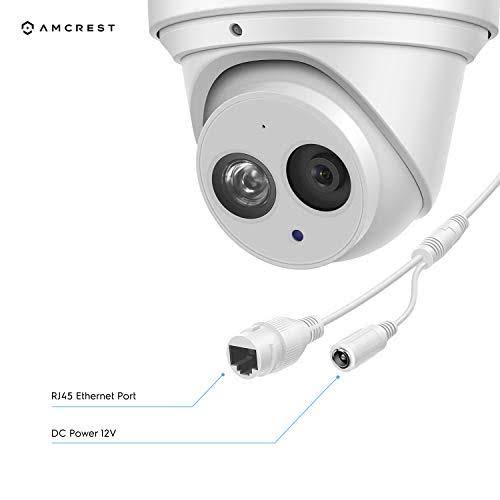 2-Pack Outdoor Security IP Turret PoE Camera, 4K (8MP), 98ft Nightvision, 2.8mm Lens, IP67 Q112914