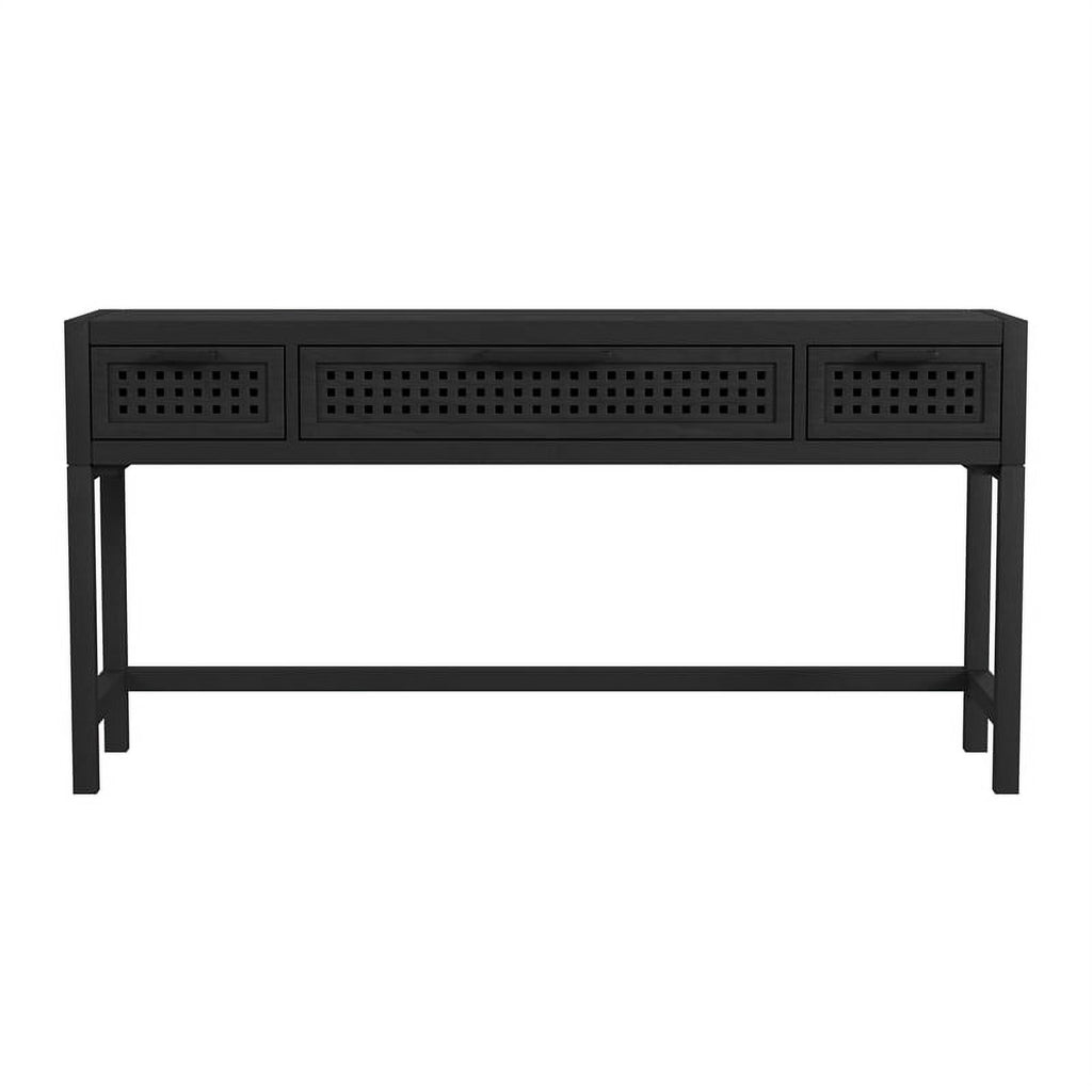 Black Wood Console Table G340