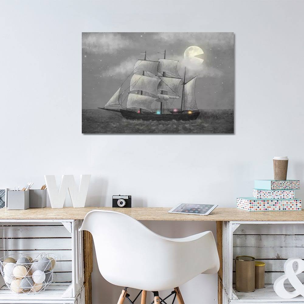 Ghost Ship Print on Canvas Art W824549