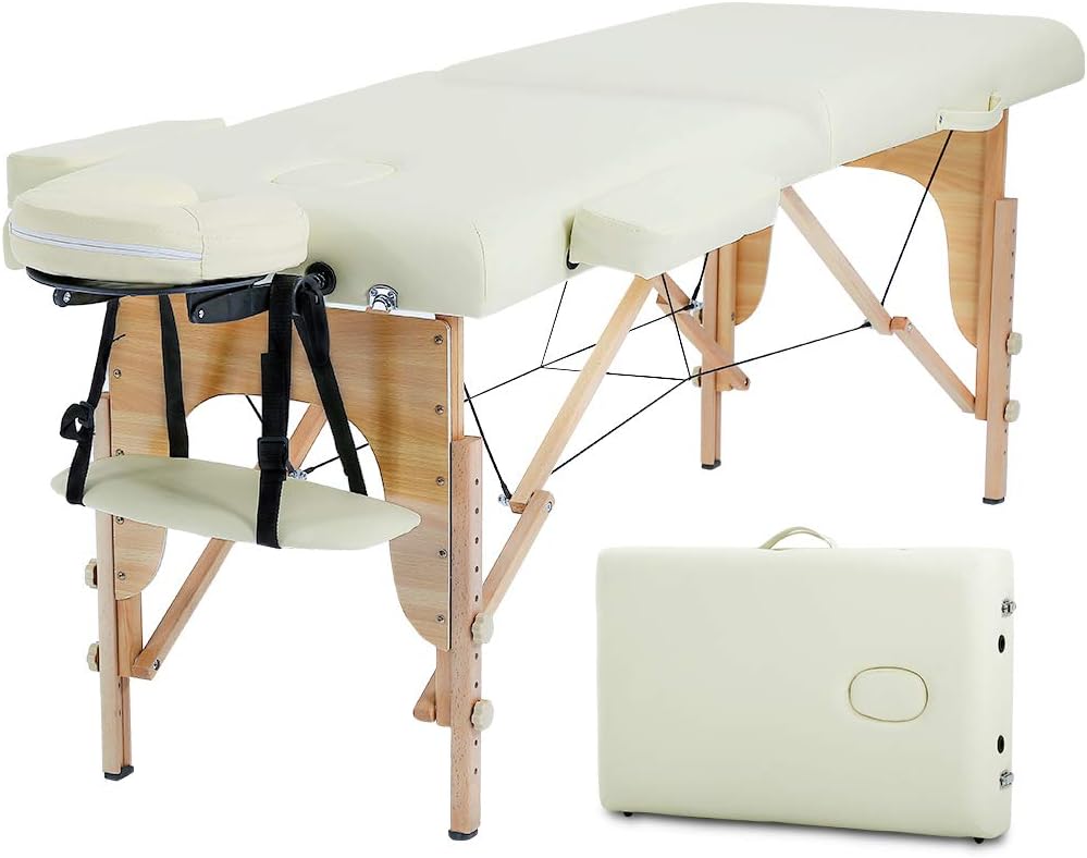 Portable 84 Inches Folding Massage Table with Carry Case A406