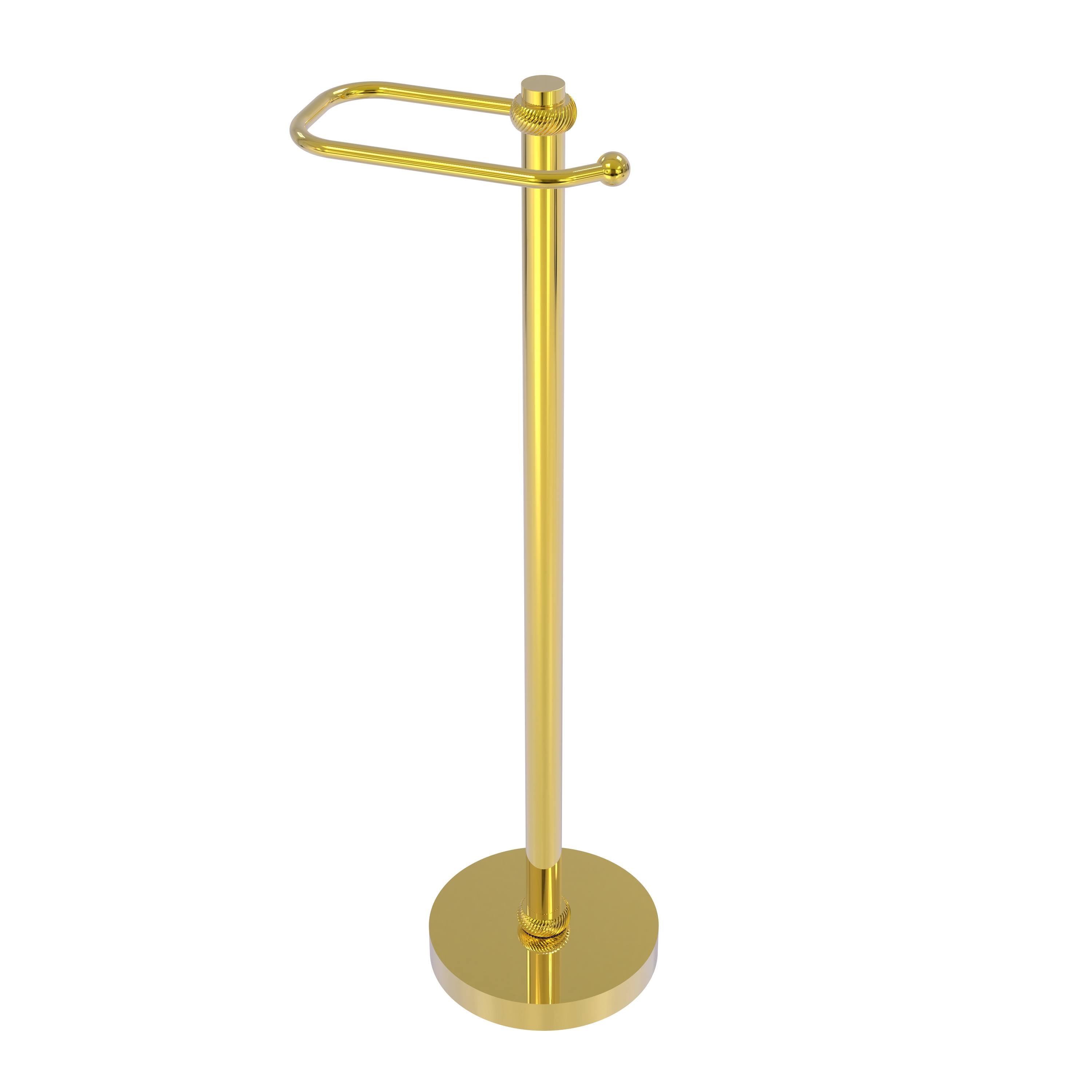 Polished Brass Toilet Tissue Stand D258