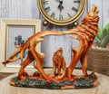 Gray Alpha Wolf Figurine Sculpture I490