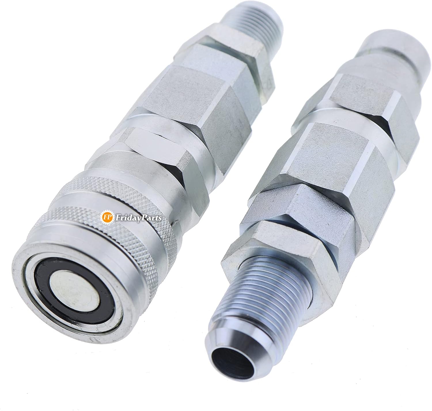 1/2 Flat Face Hydraulic Quick Connect Coupler Set Y617045