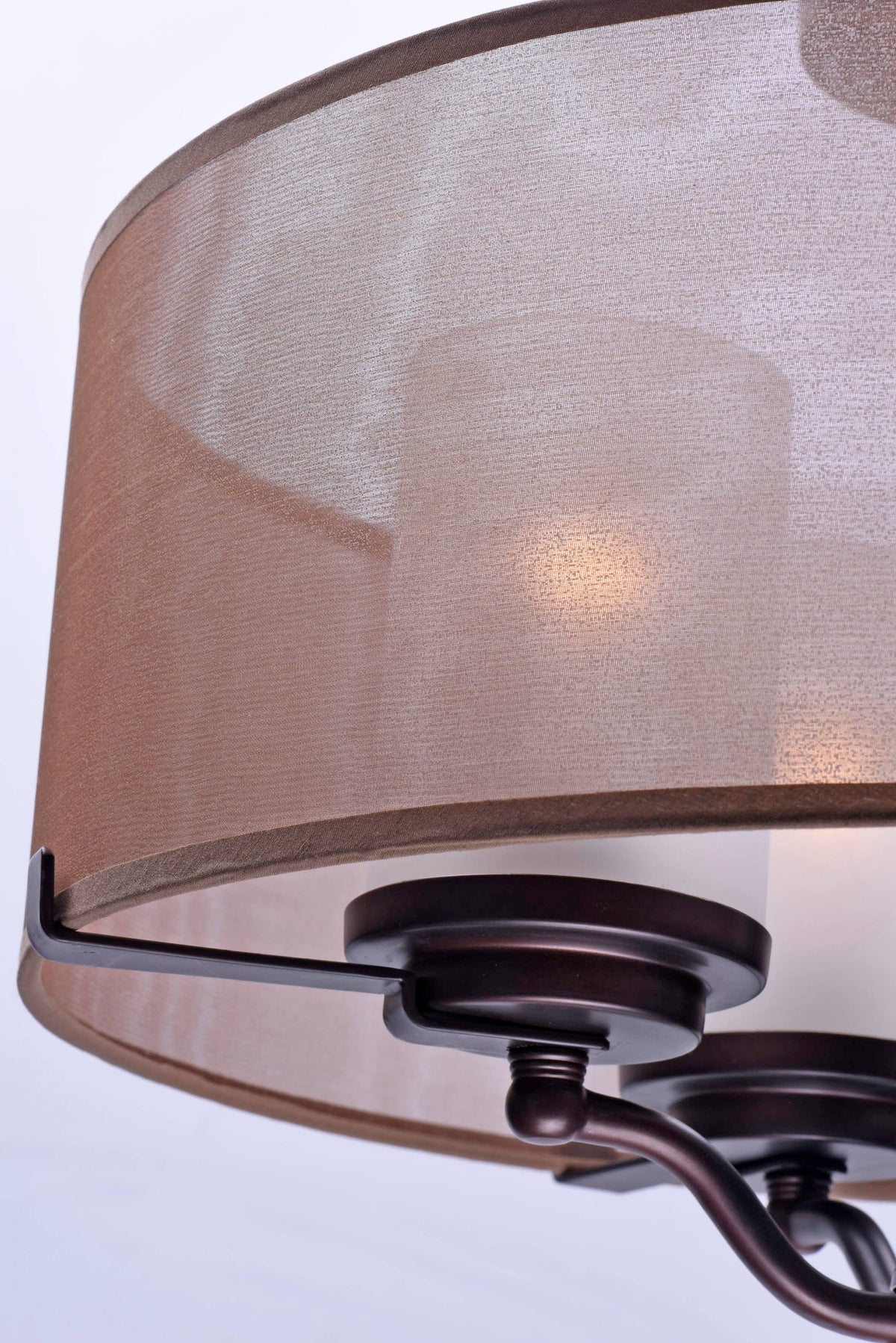 Oil Rubbed Bronze 4-Light Semi-Flush Mount H3017