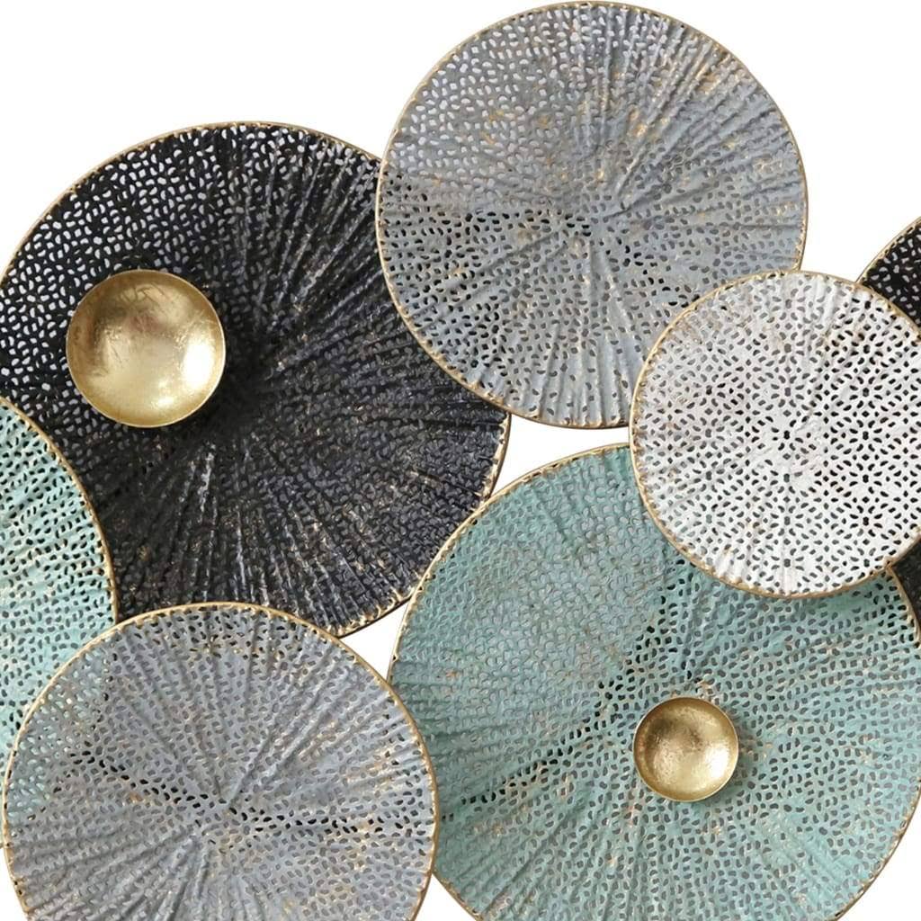 Metal Lily Pad Wall Decor A39115