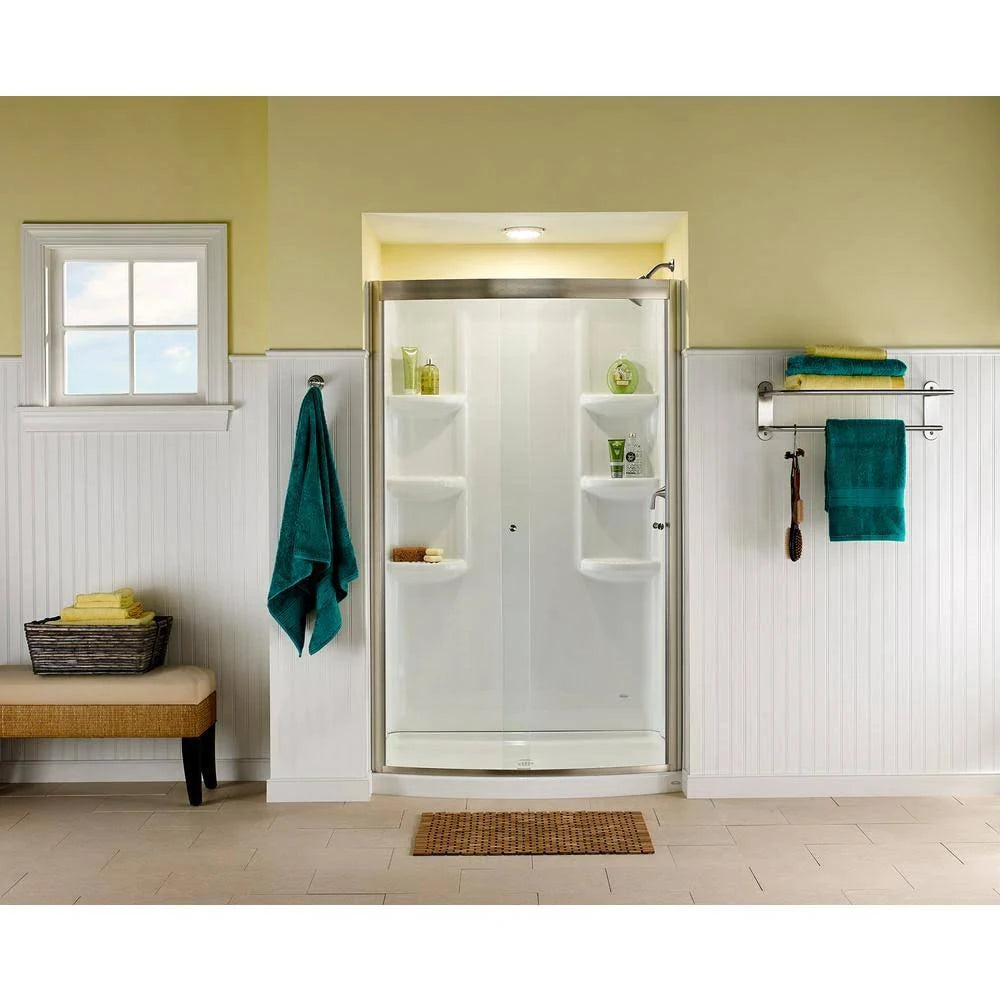 3-Piece Direct-to-Stud Shower Wall in Arctic White R834106