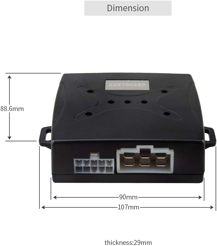 PKE Car Alarm System Keyless Go DC12V Pack of 2 V536