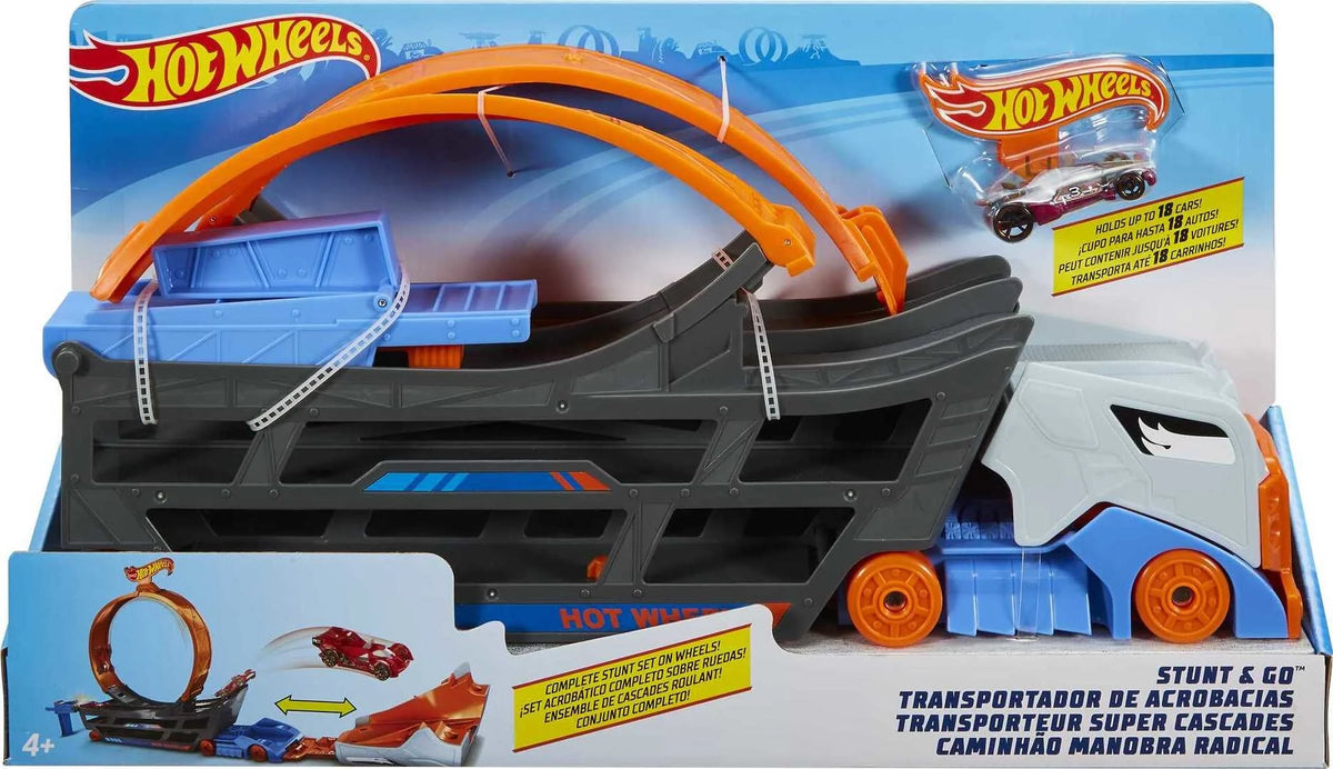 Hot Wheels Stunt and Go Transporter Truck F644343