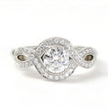 Lily Cluster Engagement Ring PT950 T7233