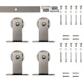 Satin Nickel Top Mount Barn Door Kit Z72009