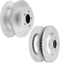 Drilled Slotted Brake Rotors Discs 4pcs H864019