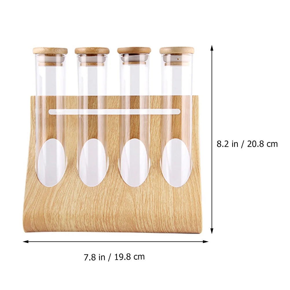Clear Glass Test Tube Storage Rack V583