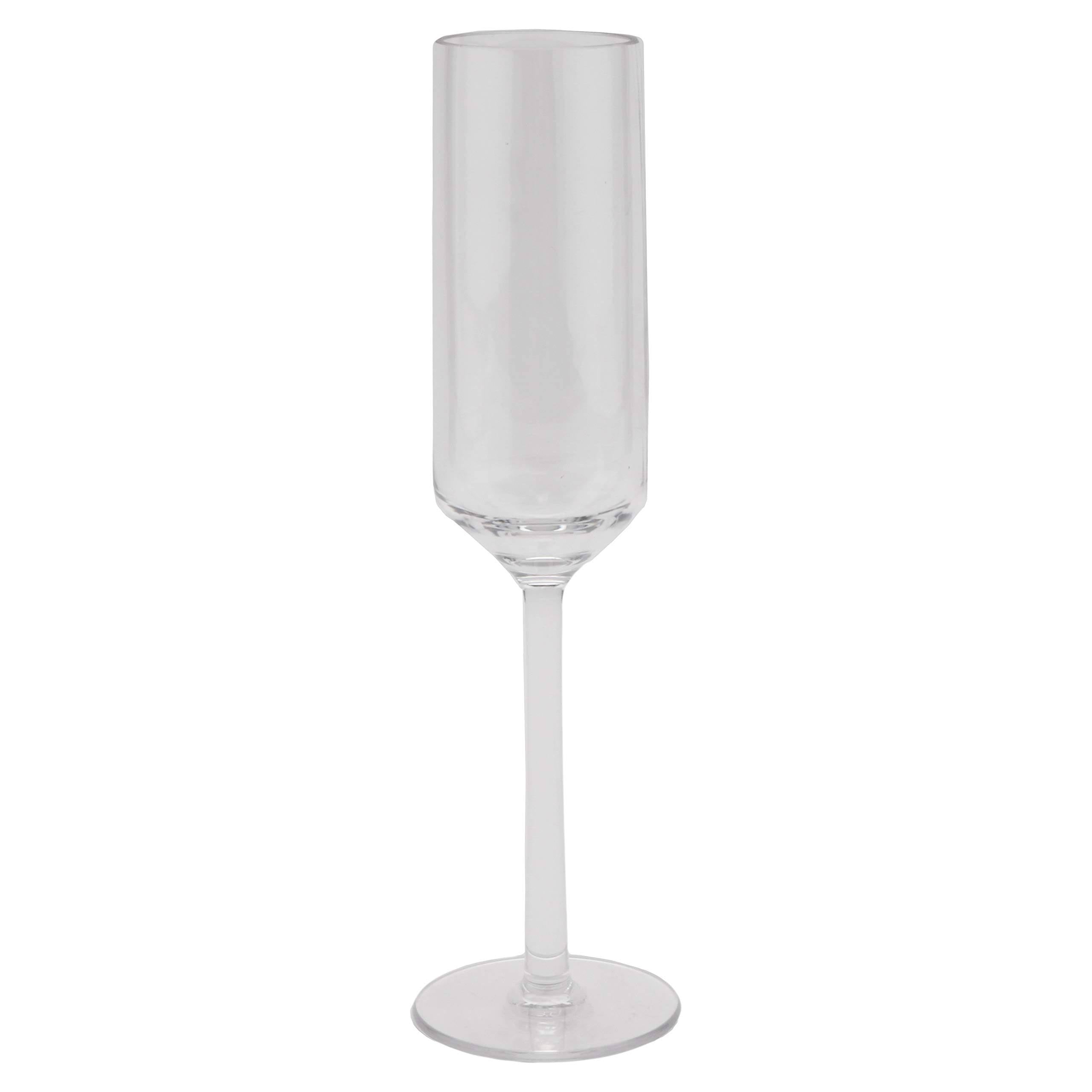 6 oz Clear Plastic Champagne Glass L319