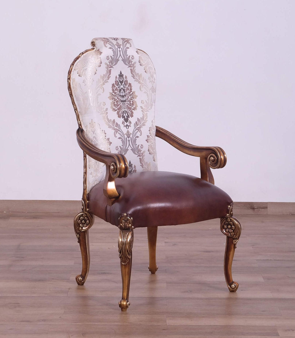 Bronze Dining Arm Chair Set 2Pcs F9739