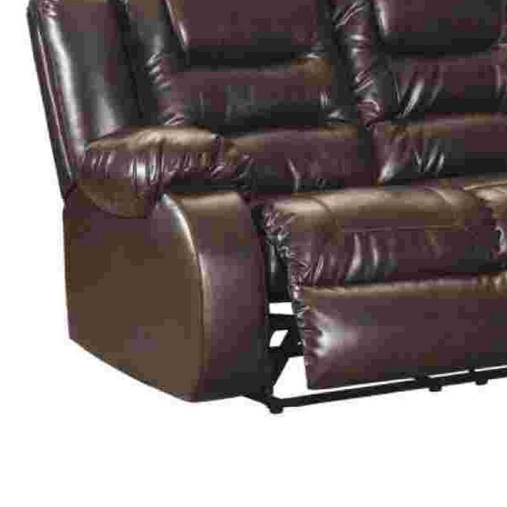 Mocha Brown Reclining Sofa I715986