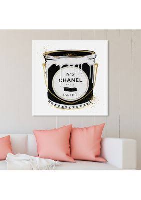 Black Fashion Paint Noir Glam Canvas J30930