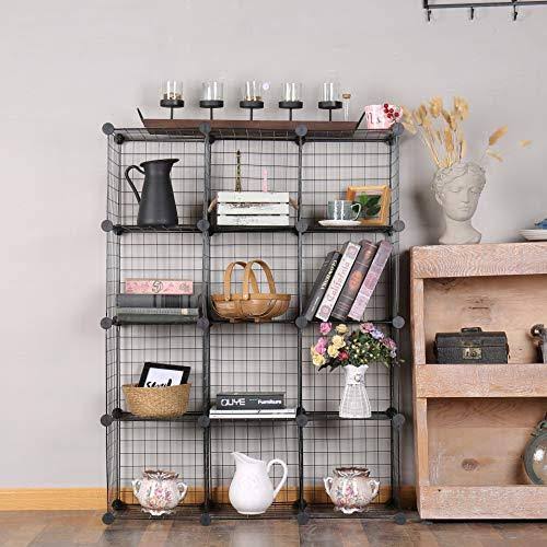 12-Cube Metal Wire Storage Organizer Q4584