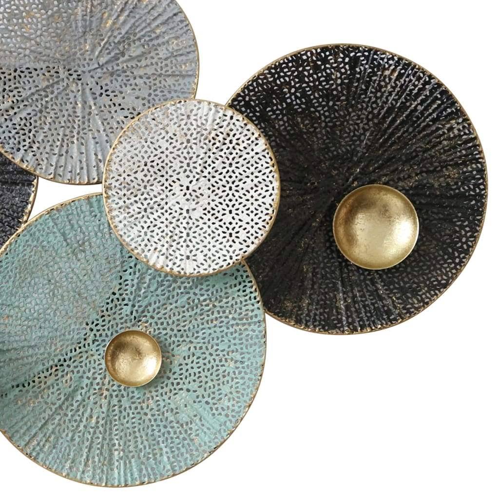 Metal Lily Pad Wall Decor A39115