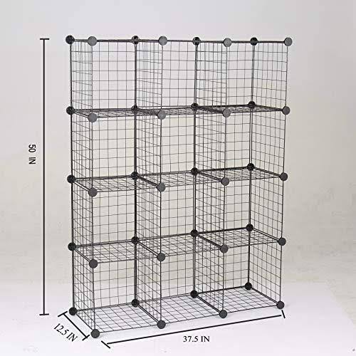12-Cube Metal Wire Storage Organizer Q4584