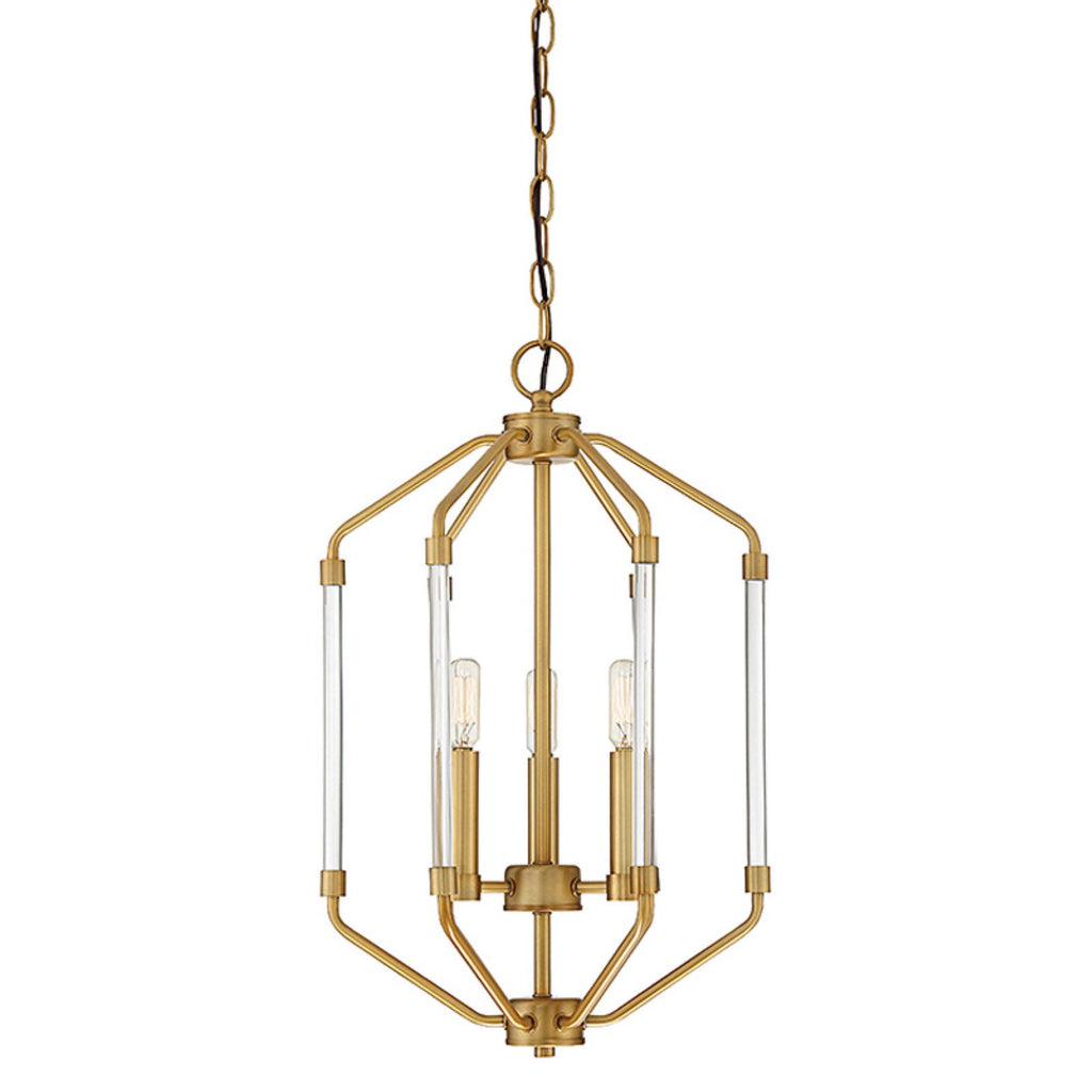 Warm Brass 3 Light Foyer P36051
