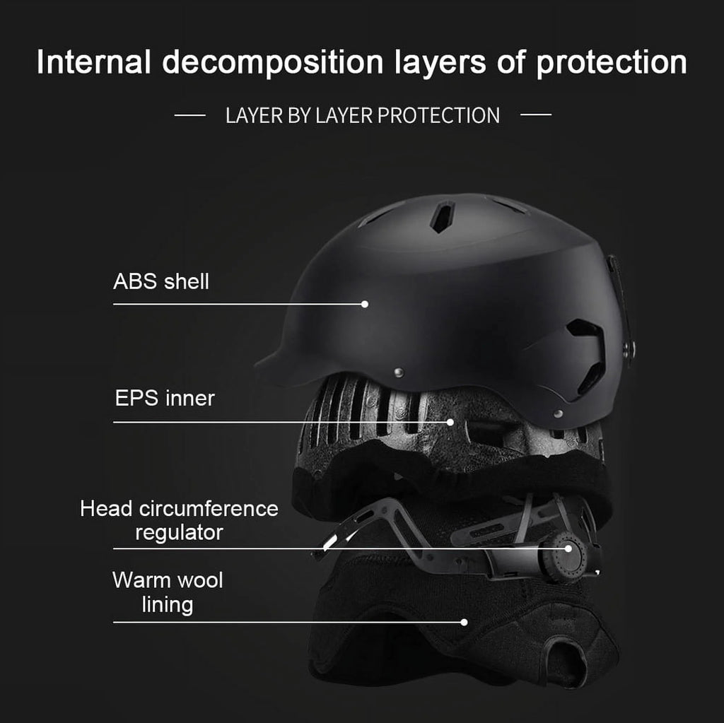Ski Snowboard Helmets, Winter Cycling Helmets, Motorcycle Electric Bike Safety Gear U179812